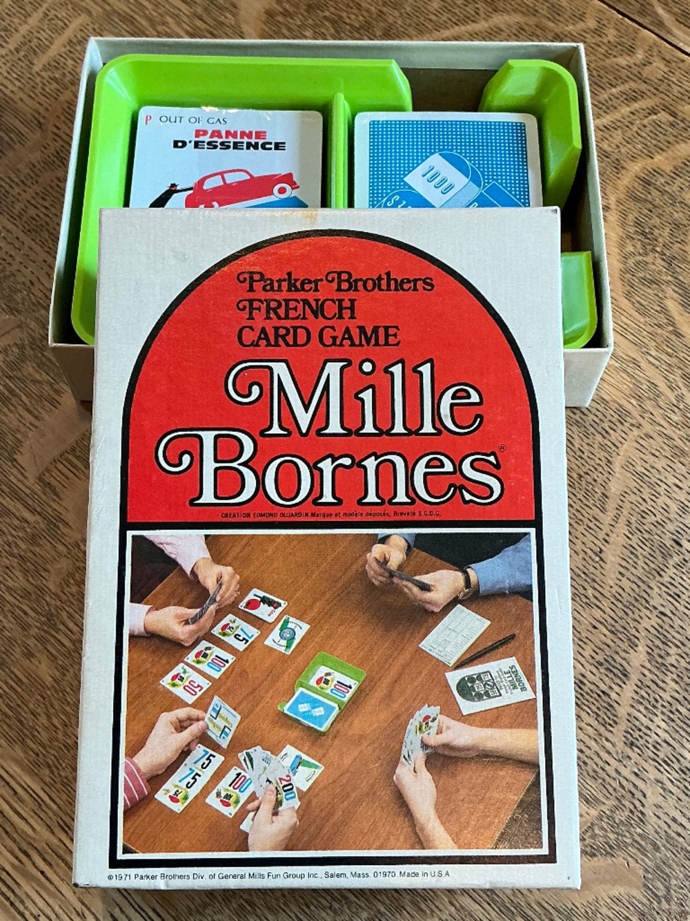 UNPLAYED Mille Bornes Vintage Car French Card Game 1970’s Collector Set